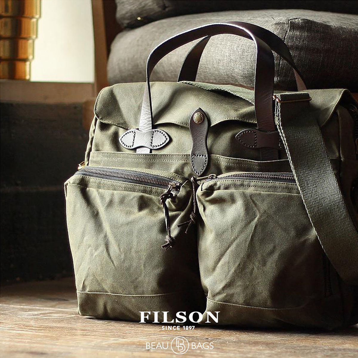 Filson 24 Hour Briefcase Otter Green aktetas met stijl en karakter