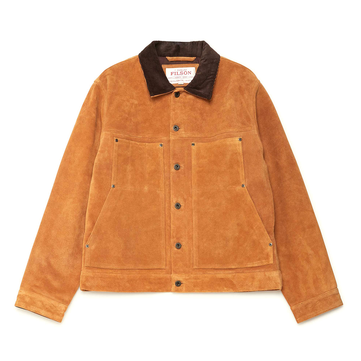 Filson Suede Short Cruiser Saddle Brown