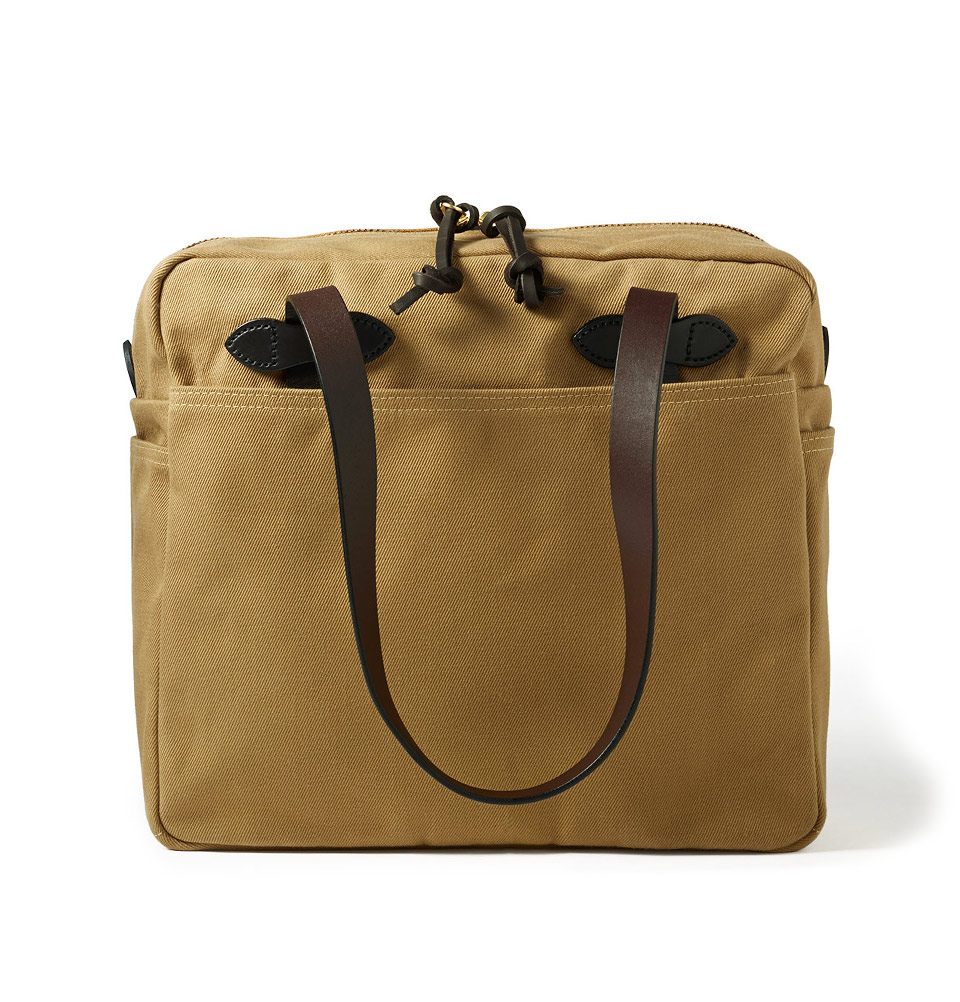 Tote shop with zipper