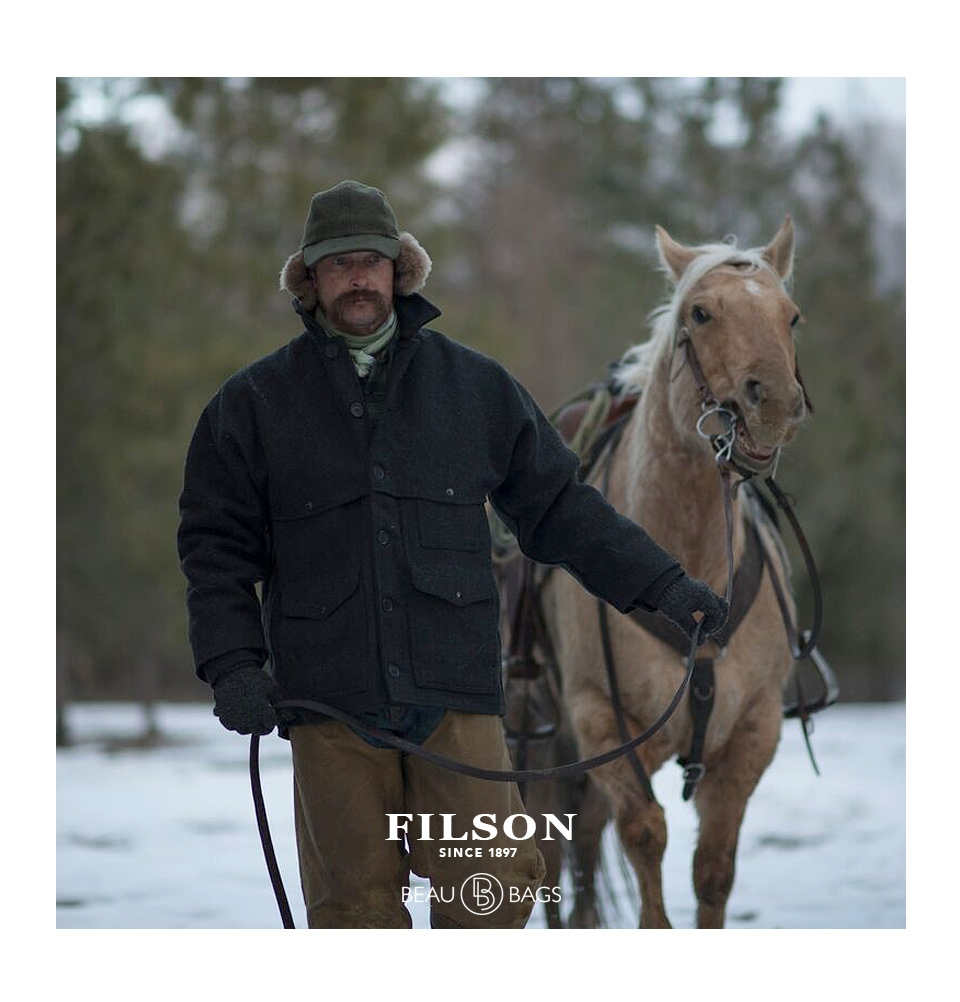 Filson Mackinaw Wool Cruiser Jacket Charcoal, iconic Cruiser