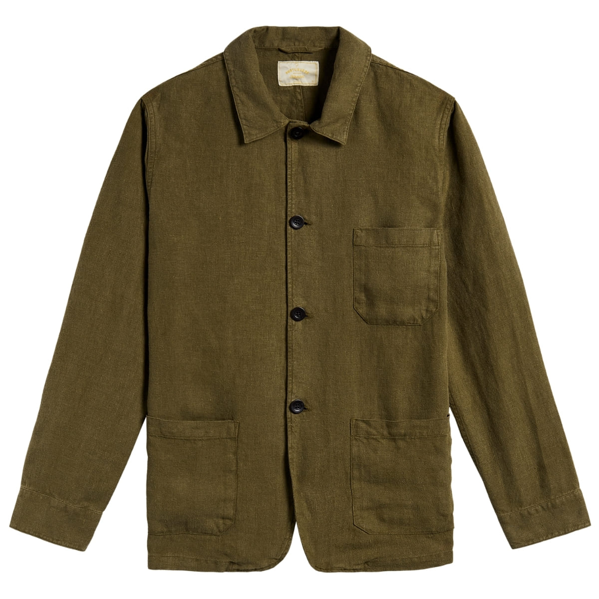 Portuguese Flannel Labura Linen Jacket Olive