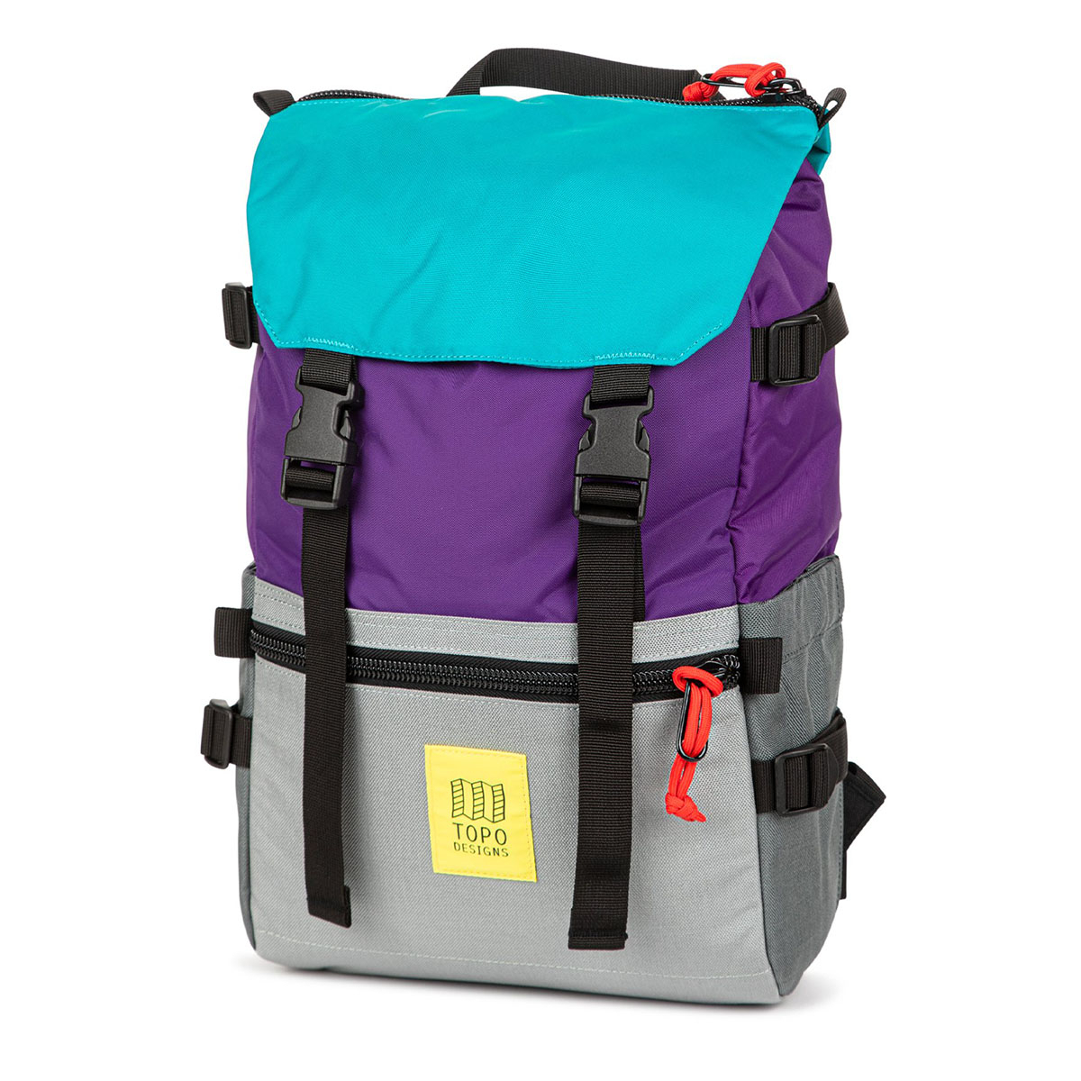 Topo Designs Rover Pack Classic Purple/Silver/Turquoise