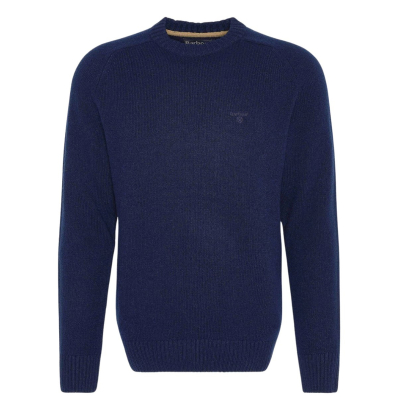 Barbour Holden Half Zip Lambswool Sweater Navy