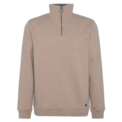 Barbour Holden Half Zip Lambswool Sweater Navy