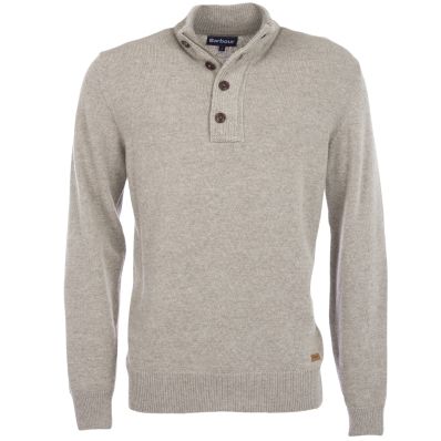 Barbour Holden Half Zip Lambswool Sweater Navy