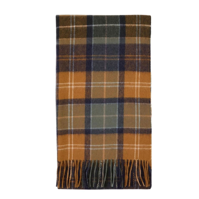 Barbour Brack Patchwork Tartan Scarf Cardinal/Classic