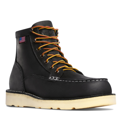 Danner Bull Run Moc Toe 6" Black front 1100