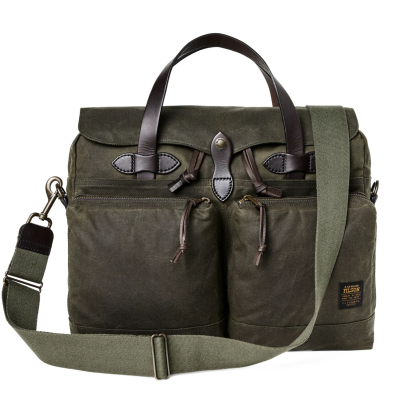 Filson 24-Hour Tin Cloth Briefcase Otter Green