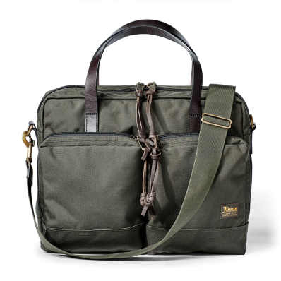 Filson Ballistic Nylon Dryden Briefcase 20049878-Otter Green