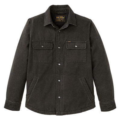 Filson Beartooth Jac Shirt Golden Brown Multi Stripe front
