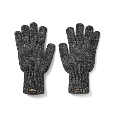 Filson Full Finger Knit Gloves Charcoal