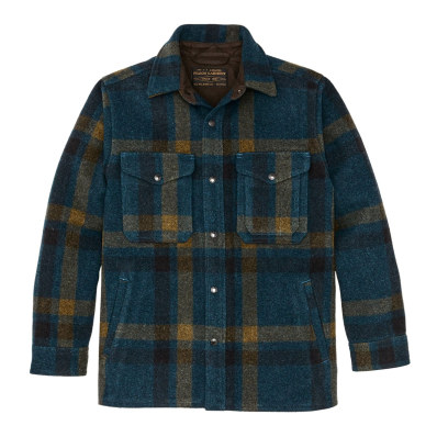 Filson Beartooth Jac Shirt Golden Brown Multi Stripe front