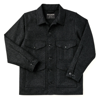 Filson Mackinaw Cruiser Dark Charcoal front