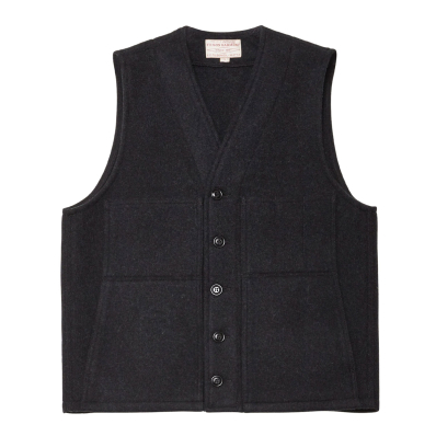 Filson Mackinaw Wool Vest Charcoal