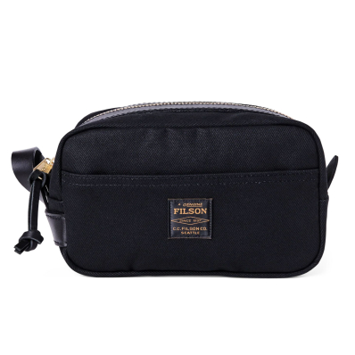 Filson Rugged Twill Travel Kit Black front