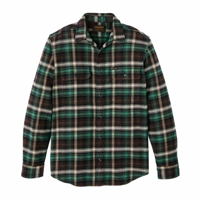 Filson Field Flannel Shirt Otter Green