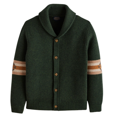 Pendleton Burnside Flannel Shirt Olive/Blue/Rust Plaid