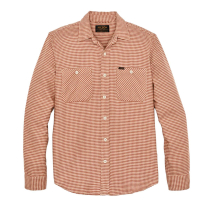 Filson The Rangeland Flannel Shirt Salmon/Oat Houndstooth