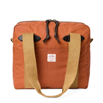 Filson Tin Cloth Tote Bag With Zipper Rust