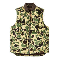 Filson Waxed Down Vest Tundra Shrub Camo