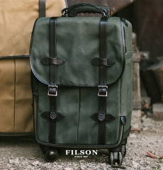 Filson Rugged Twill Rolling 4-Wheel Carry-On Bag 20069583-Otter Green