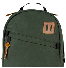 Topo Designs Daypack Heritage Canvas Olive Canvas/Brown Leather