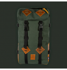 Topo Designs Klettersack Heritage Olive Canvas/Brown Leather