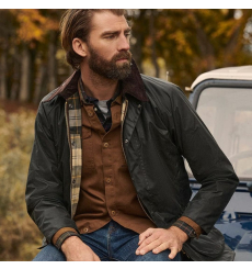 Barbour Holden Half Zip Lambswool Sweater Navy