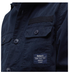 Barbour Holden Half Zip Lambswool Sweater Navy