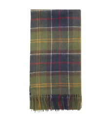 Barbour Brack Patchwork Tartan Scarf Cardinal/Classic