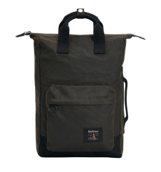 Barbour Wax Leather Briefcase Navy