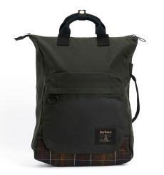 Barbour Wax Leather Briefcase Navy