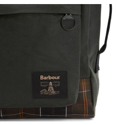 Barbour Wax Leather Briefcase Navy