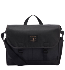 Barbour Wax Leather Briefcase Navy