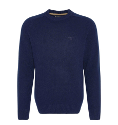 Barbour Holden Half Zip Lambswool Sweater Navy