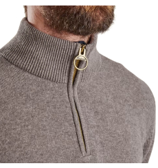 Barbour Holden Half Zip Lambswool Sweater Navy