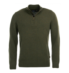 Barbour Holden Half Zip Lambswool Sweater Navy