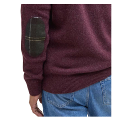 Barbour Holden Half Zip Lambswool Sweater Navy