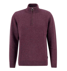 Barbour Holden Half Zip Lambswool Sweater Navy