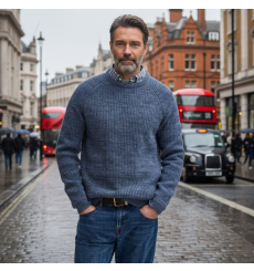 Barbour Holden Half Zip Lambswool Sweater Navy