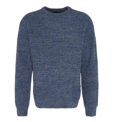 Barbour Holden Half Zip Lambswool Sweater Navy