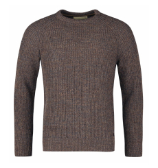 Barbour Holden Half Zip Lambswool Sweater Navy