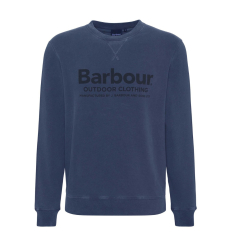 Barbour Holden Half Zip Lambswool Sweater Navy