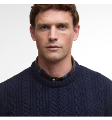 Barbour Holden Half Zip Lambswool Sweater Navy