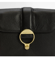 Barbour Wax Leather Briefcase Navy