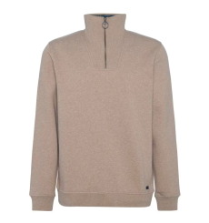 Barbour Holden Half Zip Lambswool Sweater Navy