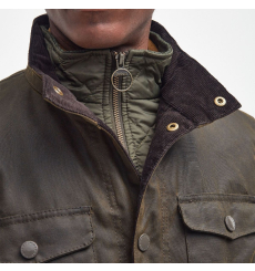 Barbour Holden Half Zip Lambswool Sweater Navy