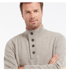Barbour Holden Half Zip Lambswool Sweater Navy