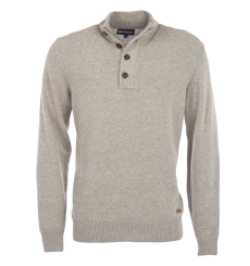 Barbour Holden Half Zip Lambswool Sweater Navy