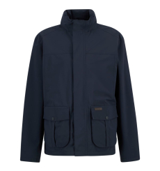 Barbour Holden Half Zip Lambswool Sweater Navy